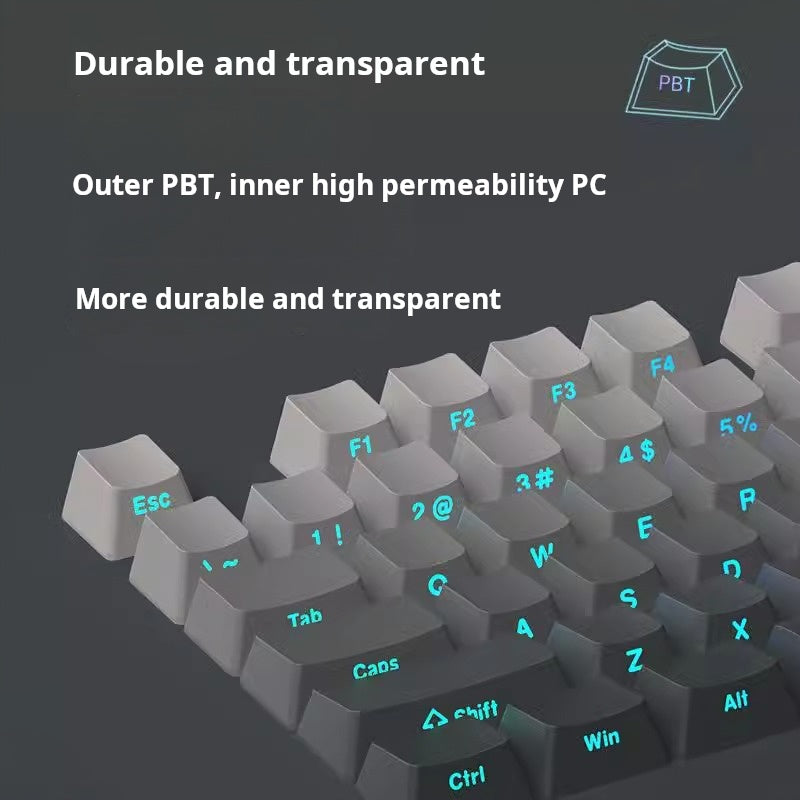 Dual-Color Gradient Side-Engraved Keycaps