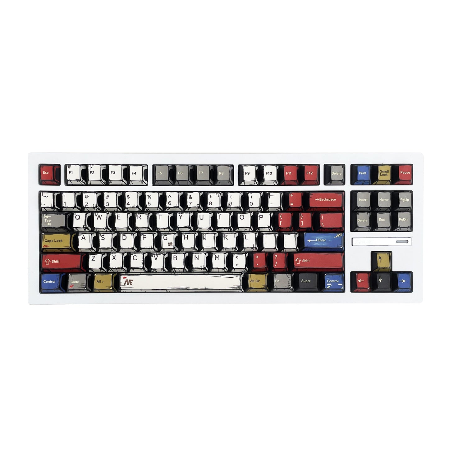 ZH870 80% Mechanical Keyboard,PBT Material Keycap